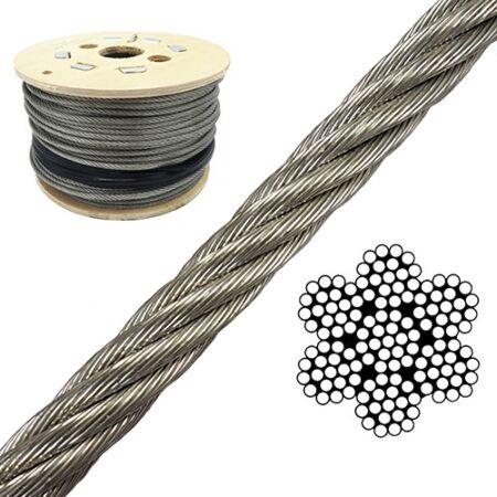 2mm 7x19 Stainless Steel Wire Rope 250 Meter Reel