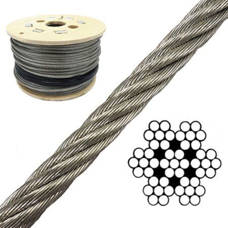 1.5mm 7x7 Stainless Steel Wire Rope 250 Meter Reel