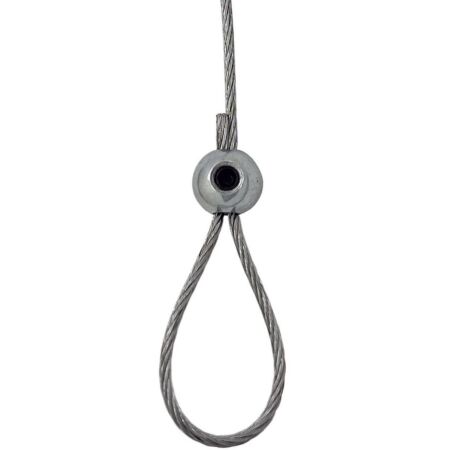 Wire rope loop clamp for sign hanging 1.5mm wire