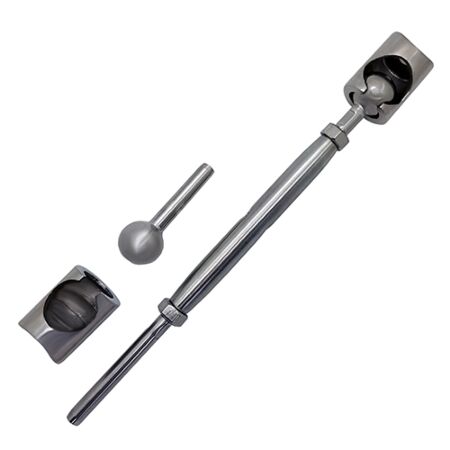 Stainless Steel Wire Rope Balustrade Ball and Curved Socket System