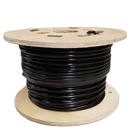 Black Coated PVC Galvanised Steel Wire Rope 7x7