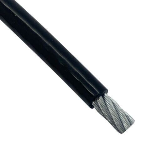 Miniature Black NYLON 11 Stainless Steel Wire Rope 7x7