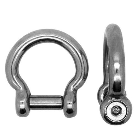 Stainless Steel Flush Pin Bow Shackle Socket Head