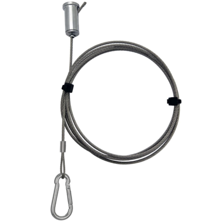 Wire sign hanger snap hooks 