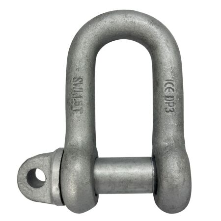 GALVANISED D SHACKLE BS 3032