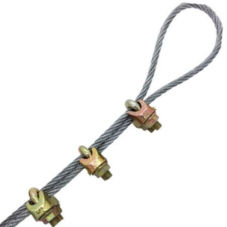 Galvanised Steel Wire Rope Grips DIN 1142