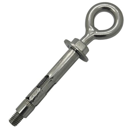 Stainless Steel Eye Bolt with Expansion Shield