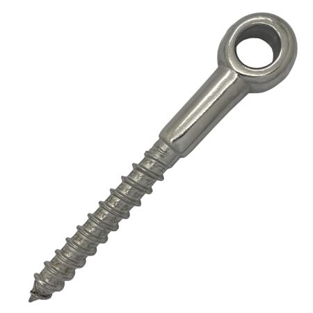 Stainless Steel Wood Lag Eye Bolt with Flat Eye
