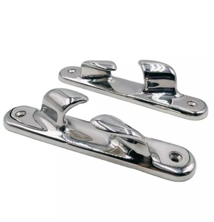 Stainless steel bow chocks - large rope cleats