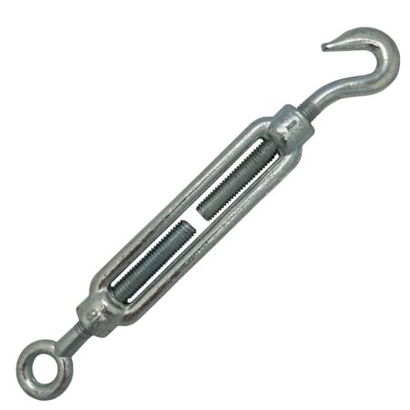 BZP STEEL HOOK / EYE TURN BUCKLE RIGGING SCREW DIN1480