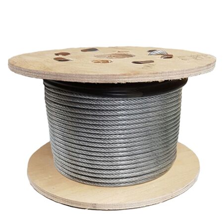 Clear Coated PVC Galvanised Steel Wire Rope