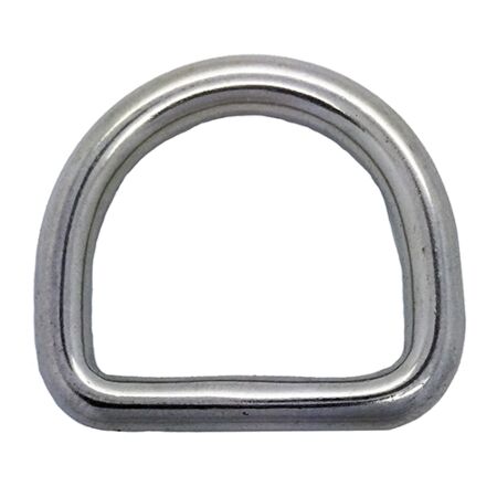 4mm x 25mm Stainless Steel D Ring 