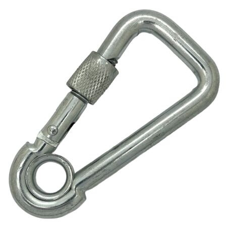 BZP eyelet locking carbine hook asymmetric 