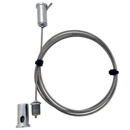 Wire hanging system retails signs