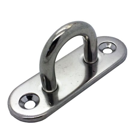 Stainless pad eye plate