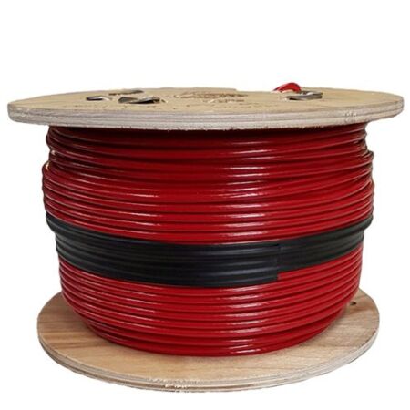 Red Coated PVC Galvanised Steel Wire Rope 7x7