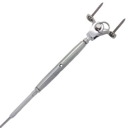 Balustrade Steel Wire Rope Swage Rigging Screw With Fixing Lacing Eye