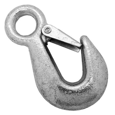 Bright Zinc Plated Commercial Grade Safety Hook with Spring Loaded Catch