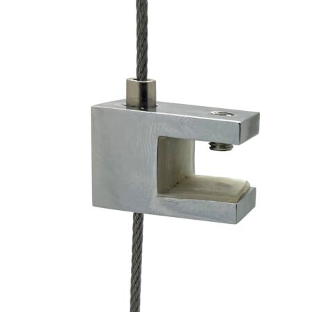 Wire display clamp double