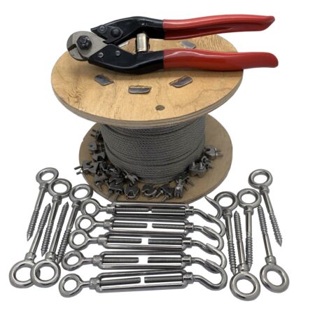 Stainless Steel Wire Rope Plant Training Kit and Tools