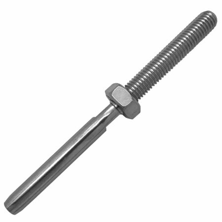 Stainless steel wire rope swage on stud terminal