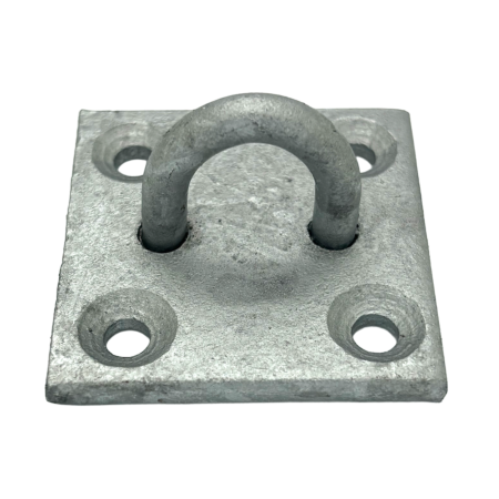 Galvanised Staple Eye on Plate