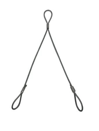 2 Leg Sign Hanging Wire Sling with Eyelets
