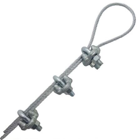 Galvanised Forged Steel Wire Rope Grips US FED Spec