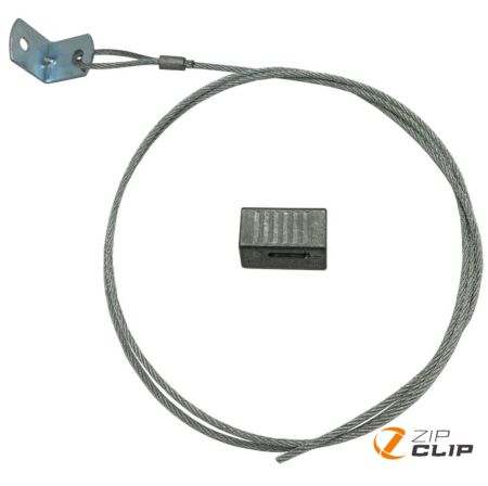 Steel Wire Hanging Loop System with Bracket with Zip-Clip