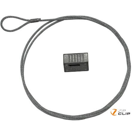 Zip-Clip wire rope hanging system