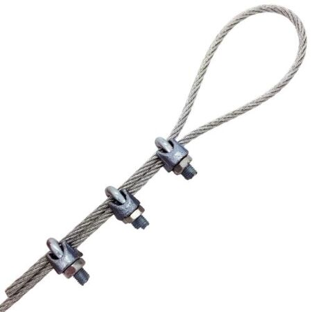 Galvanised Steel Wire Rope Grips DIN741