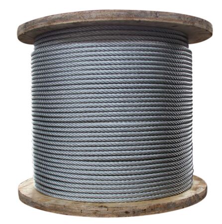 6x19FC Galvanised Steel Wire Rope Value Reel