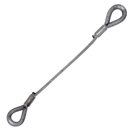 Steel wire rope lifting strop