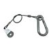 BZP Spring Snap Hook with Retaining Fixing Wire & Tab