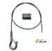 Wire Rope Loop Suspension Hanging System with Swage Hook Zip-Clip