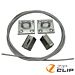 Zip-Clip Steel Wire Rope Catenary Kit - Wall Plates